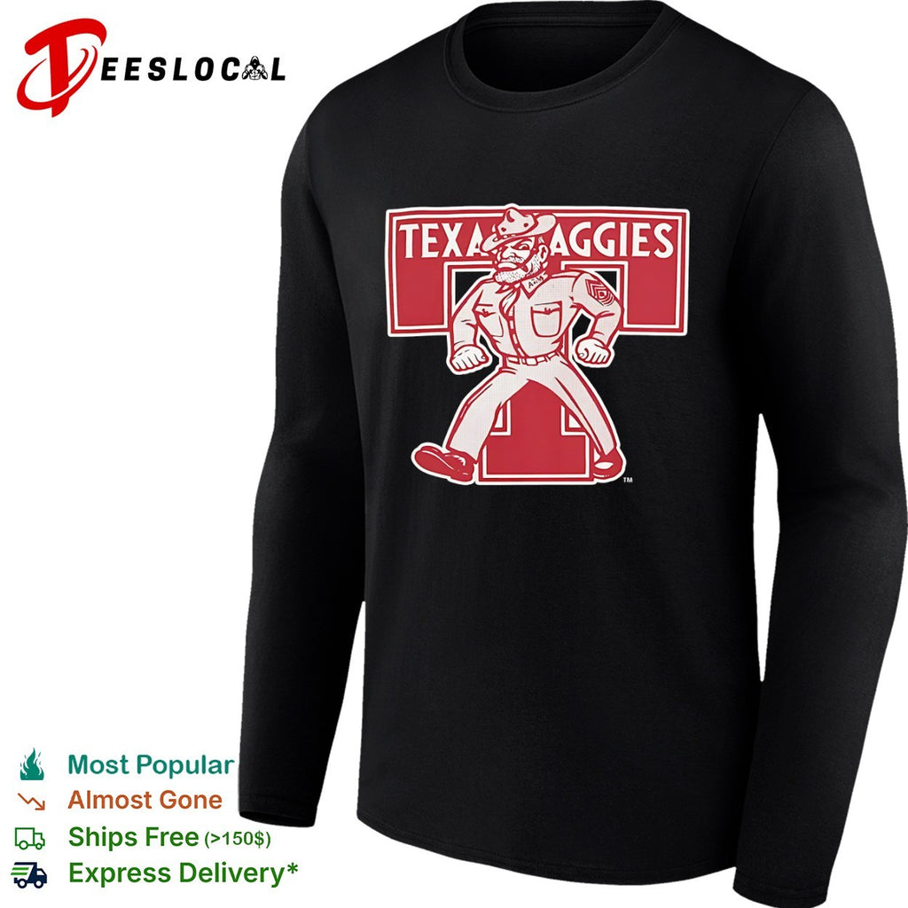 Texas Aggies Reveille Mascot Logo Station shirt