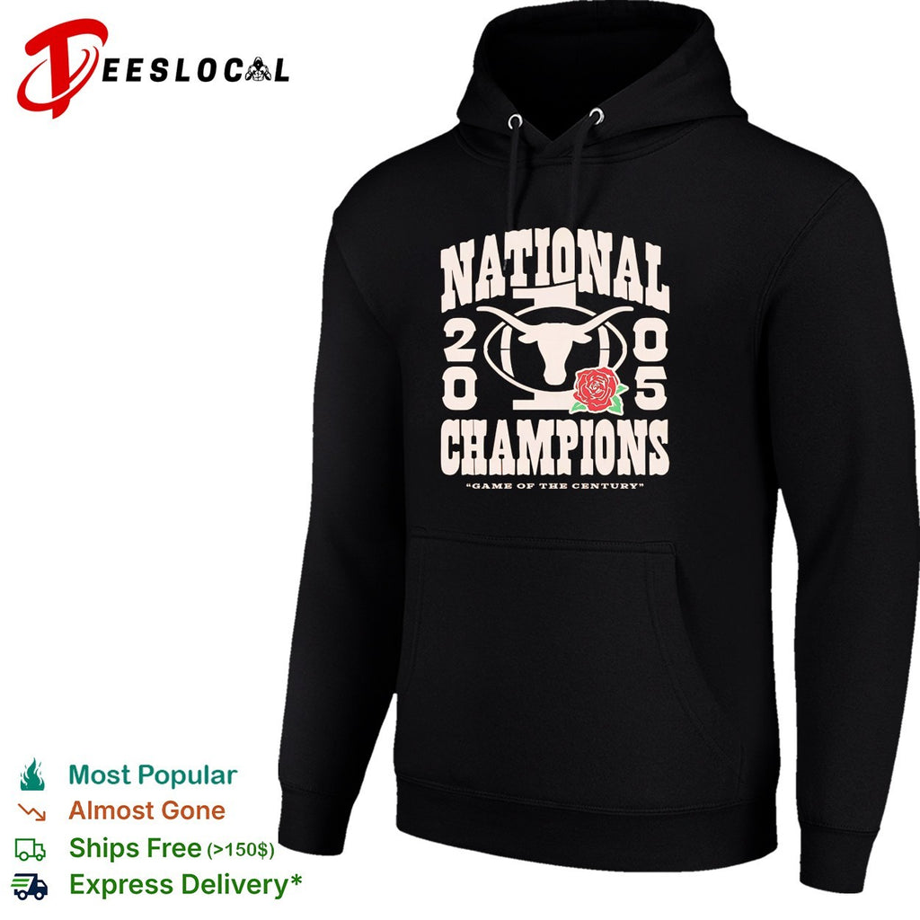 Texas Longhorns 2005 national champions game of the century rose shirt