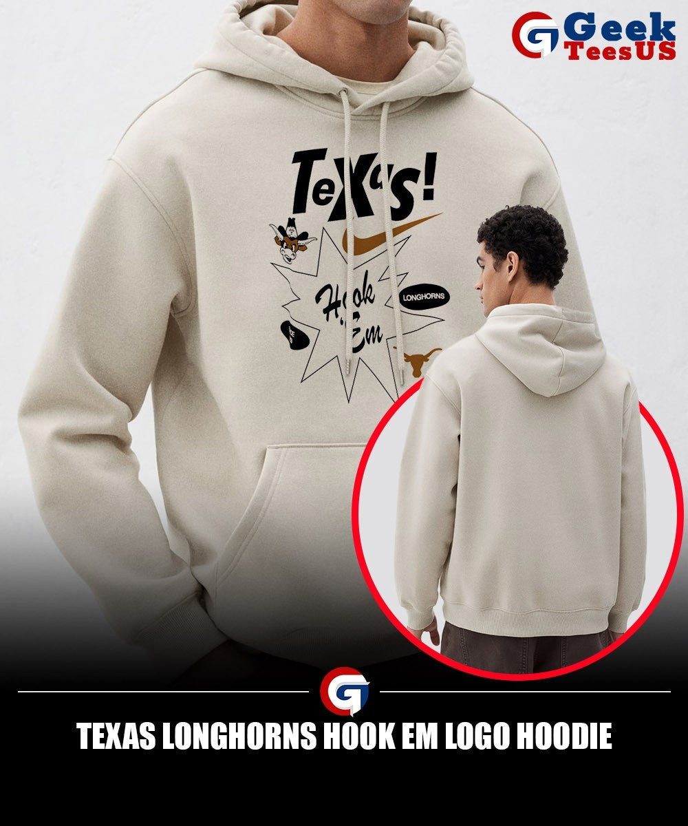 Texas Longhorns Hook Em logo shirt