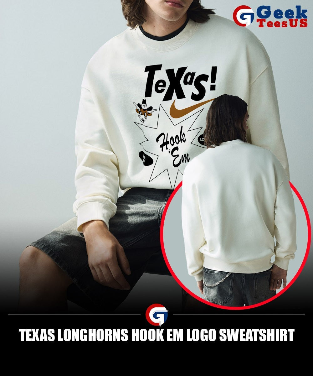 Texas Longhorns Hook Em logo shirt