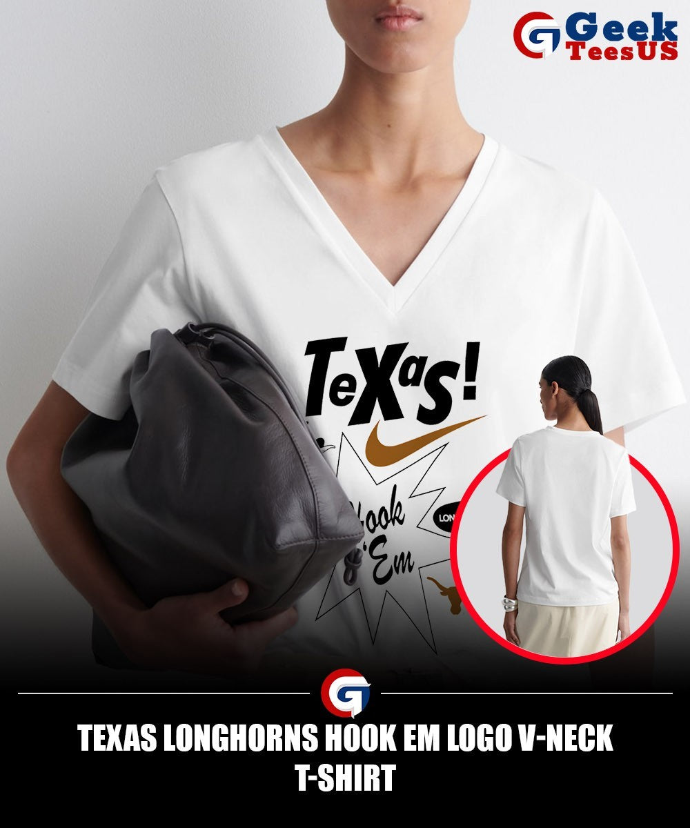Texas Longhorns Hook Em logo shirt