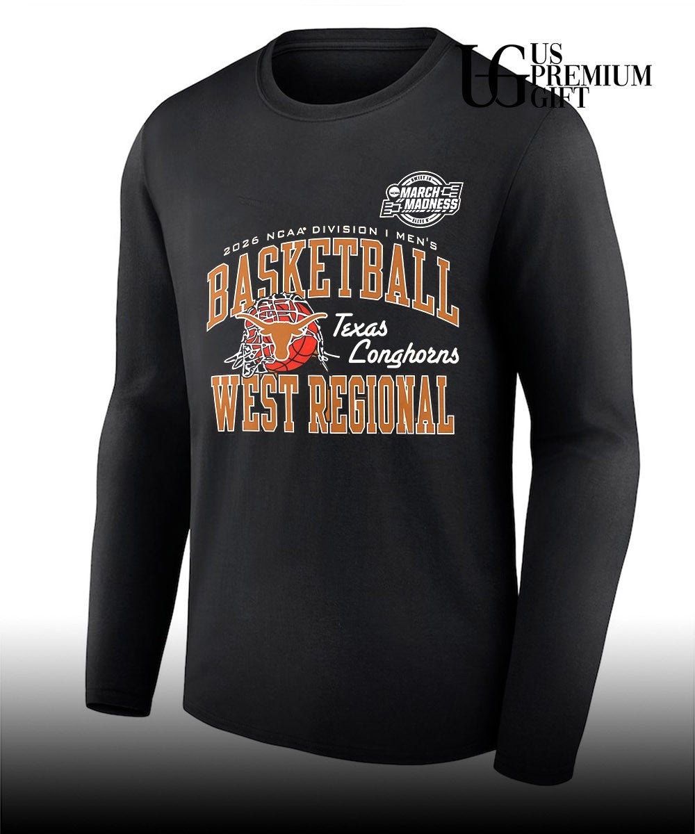 Texas Longhorns West Regional NCAA Division I Men’s Basketball March Madness shirt
