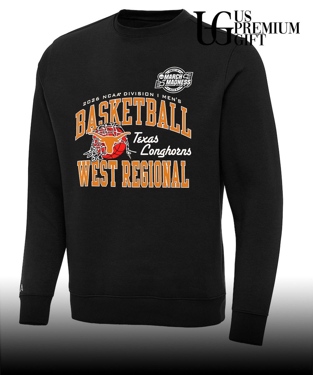 Texas Longhorns basketball NCAA Division I March Madness West Regional 2026 shirt
