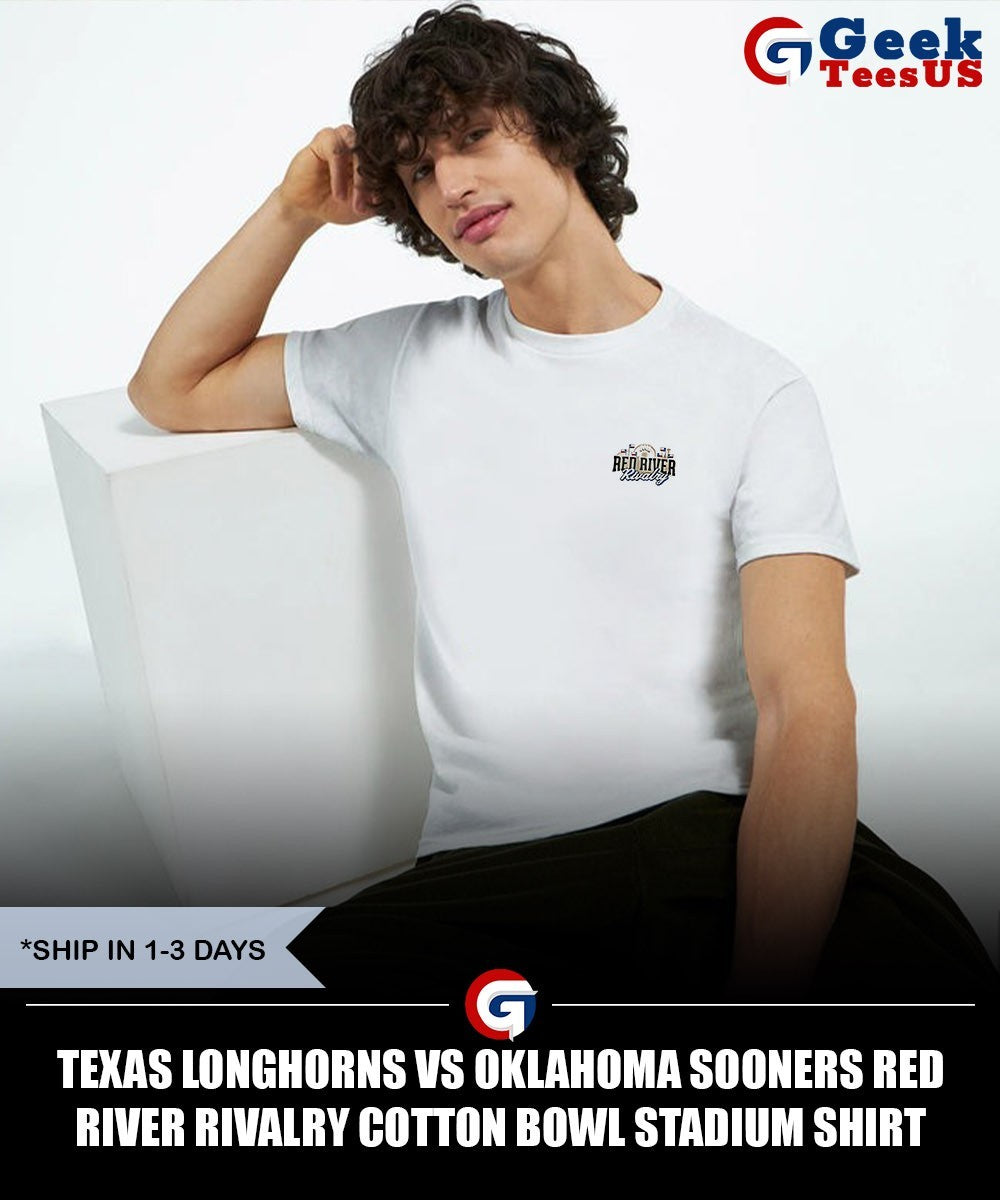 Texas Longhorns vs Oklahoma Sooners Red River Rivalry Cotton Bowl Stadium shirt