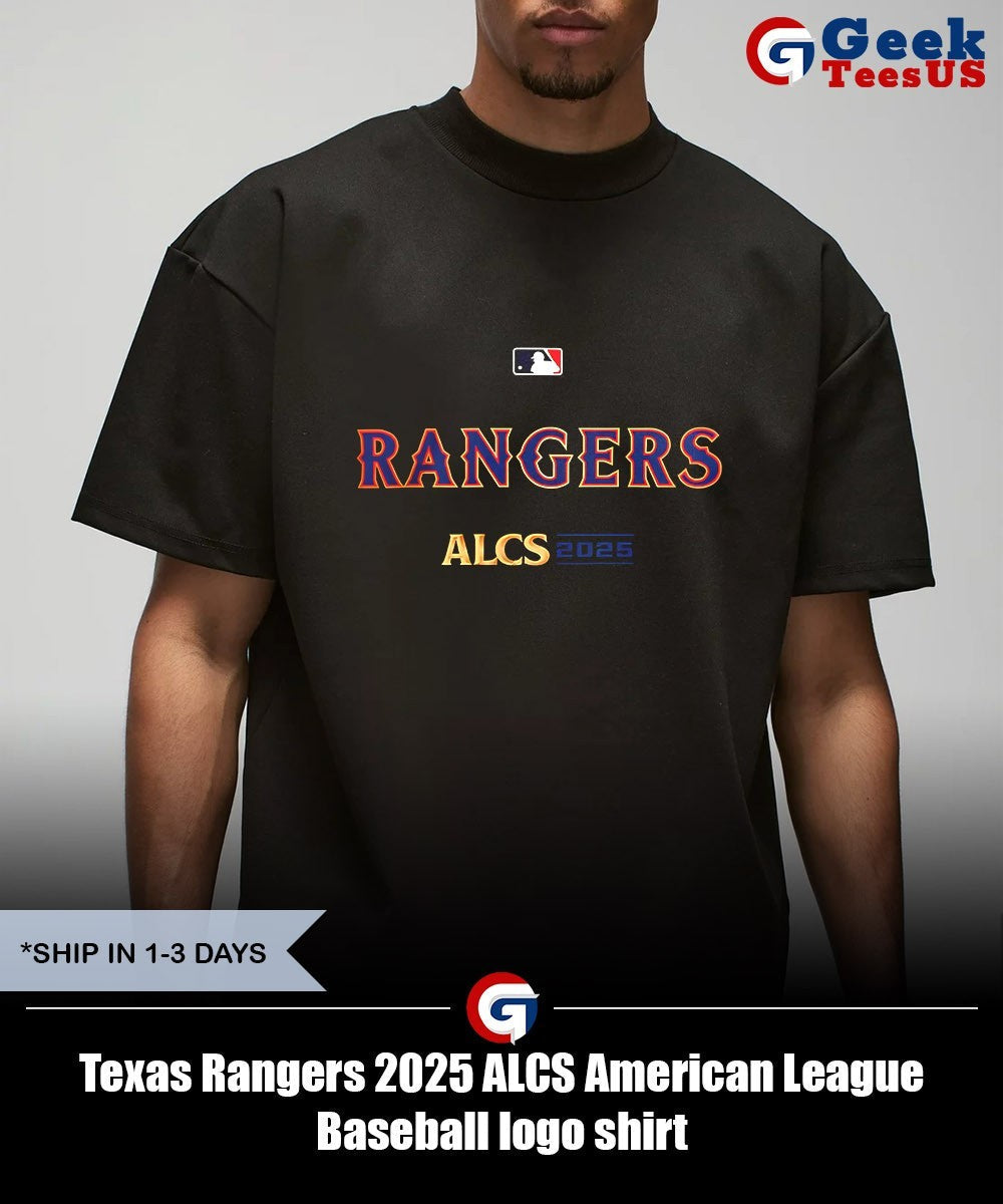 Texas Rangers 2025 ALCS American League Baseball logo shirt