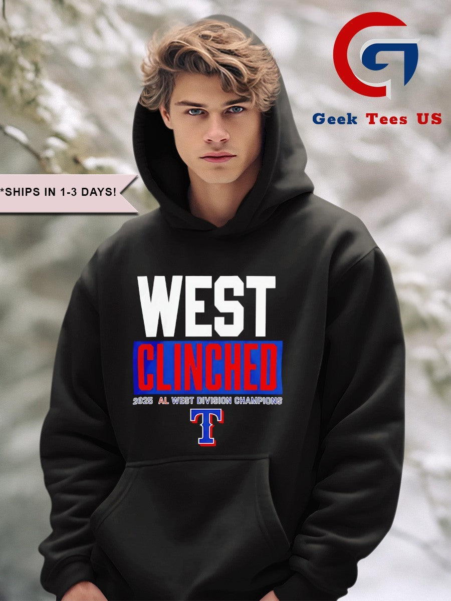 Texas Rangers Playoffs Clinched AL West Division Champions 2025 shirt