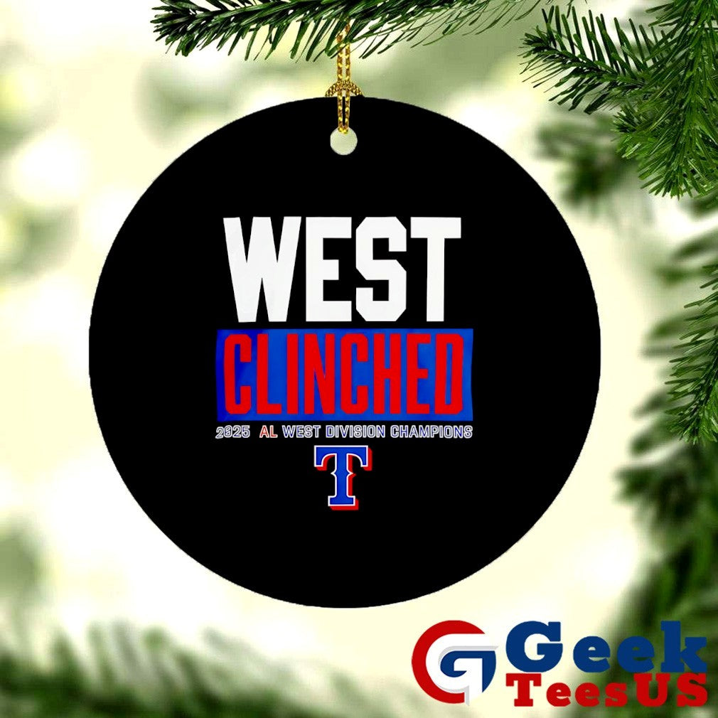 Texas Rangers Playoffs Clinched AL West Division Champions 2025 shirt