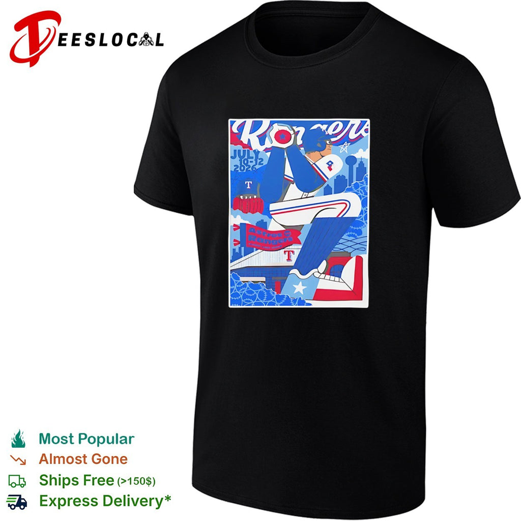 Texas Rangers vs Houston Astros July 10-12 2026 Down the Hall Poster shirt