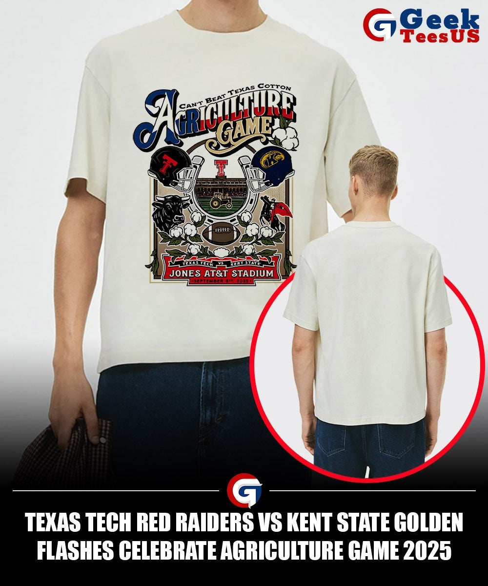 Texas Tech Red Raiders vs Kent State Golden Flashes Celebrate Agriculture Game 2025 shirt