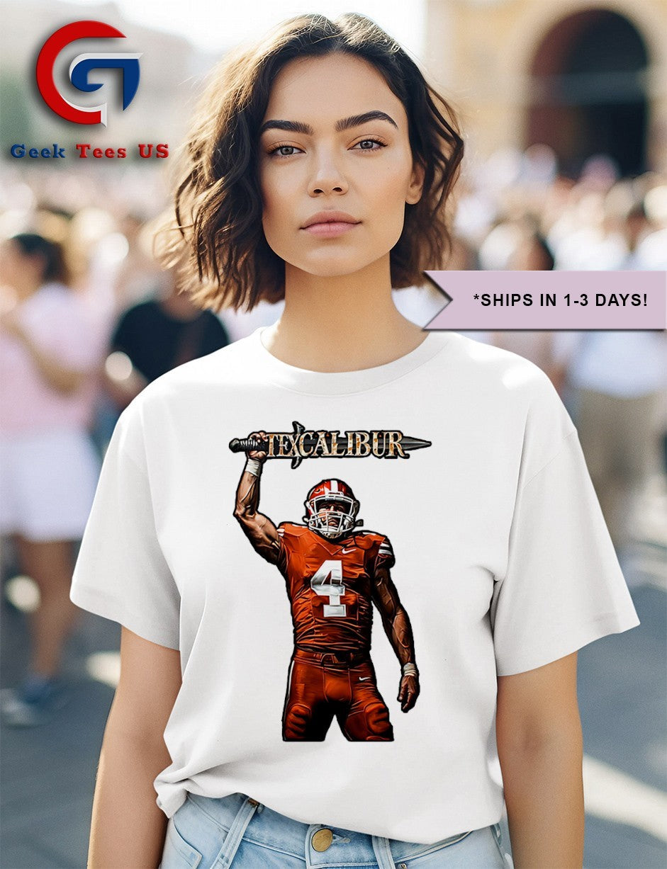 Texcalibur player Texas Longhorns shirt