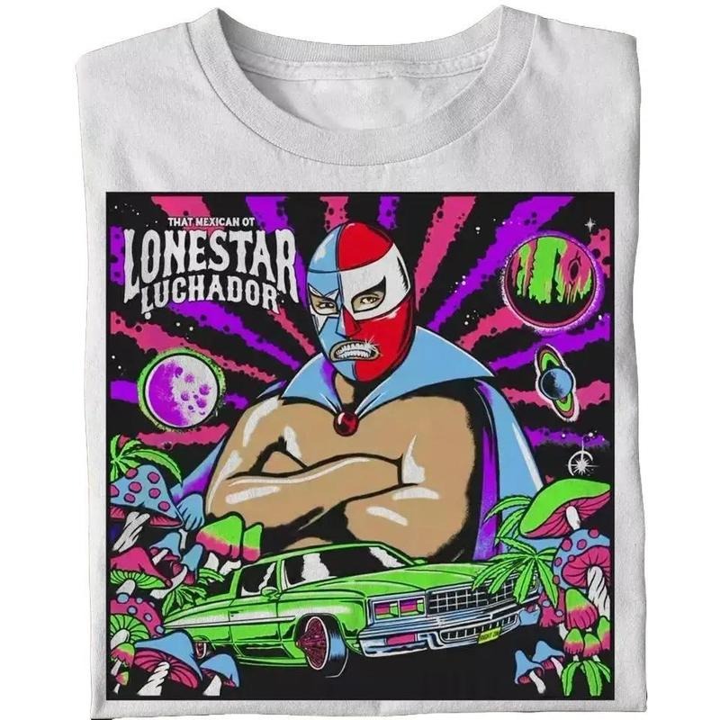 That Mexican OT Lonestar Luchador Album Gift For Fan T-shirt _ Retro Graphic Unisex Tee Gift For Men and Women Hoodie...