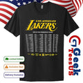 The 2025-26 Los Angeles Lakers Season Tour shirt