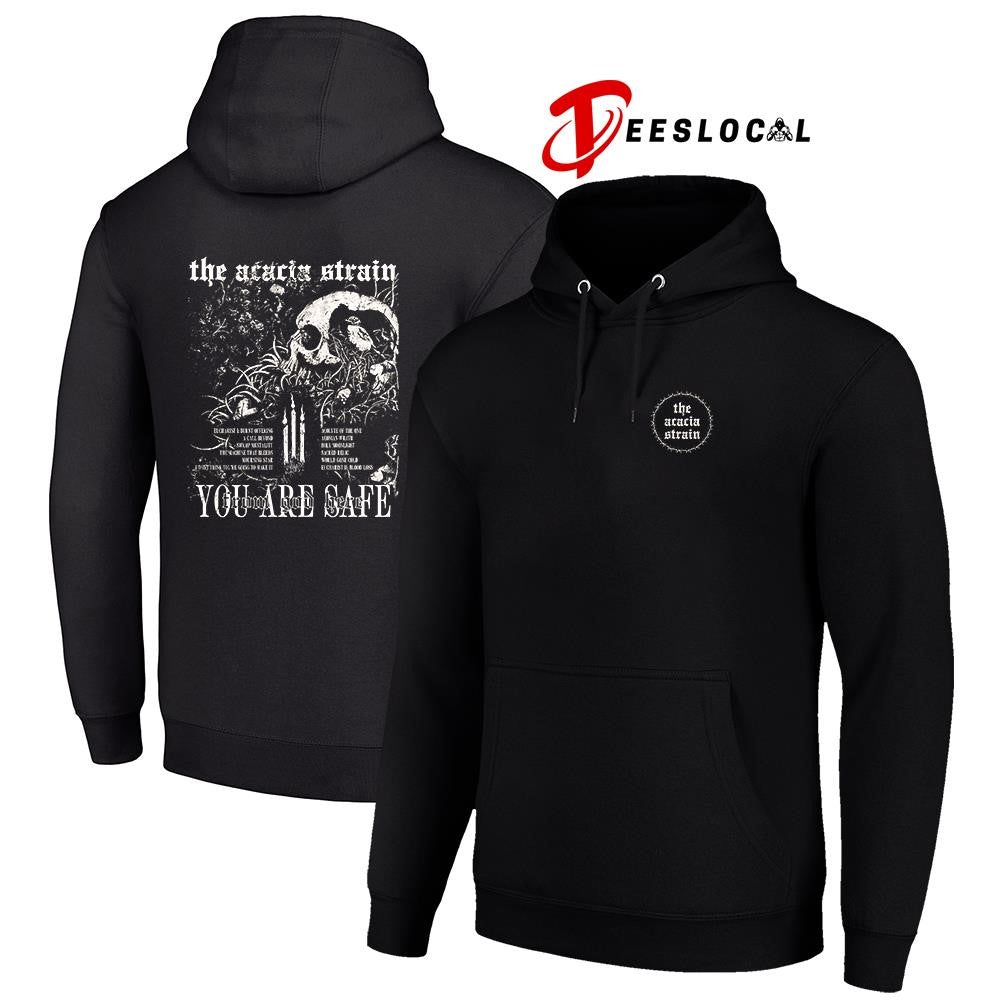The Acacia Strain you are safe from God here tracklist graphic shirt