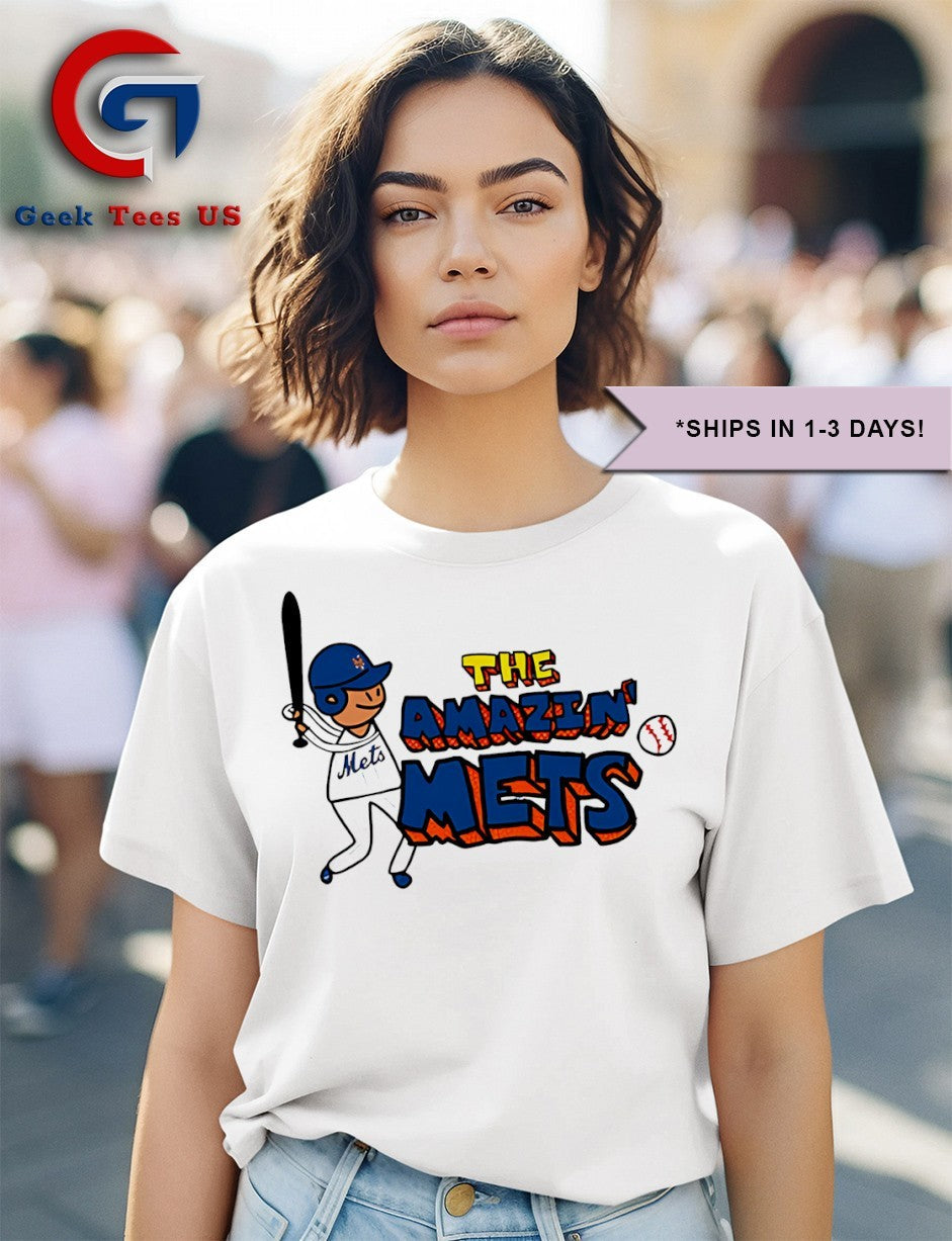 The Amazin Mets MLB art shirt