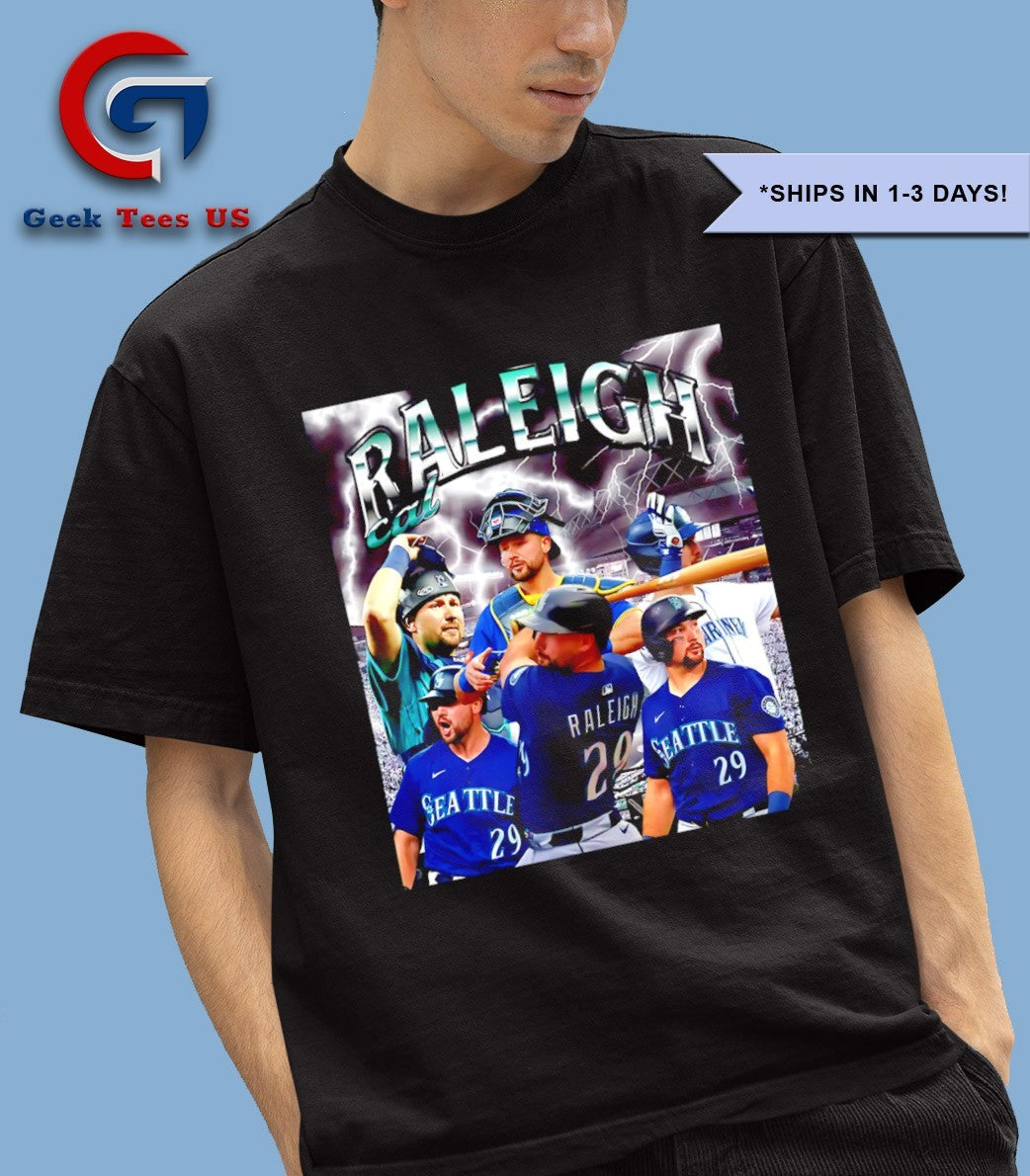 The Big Dumper Cal Raleigh Seattle Mariners MLB signature graphic shirt