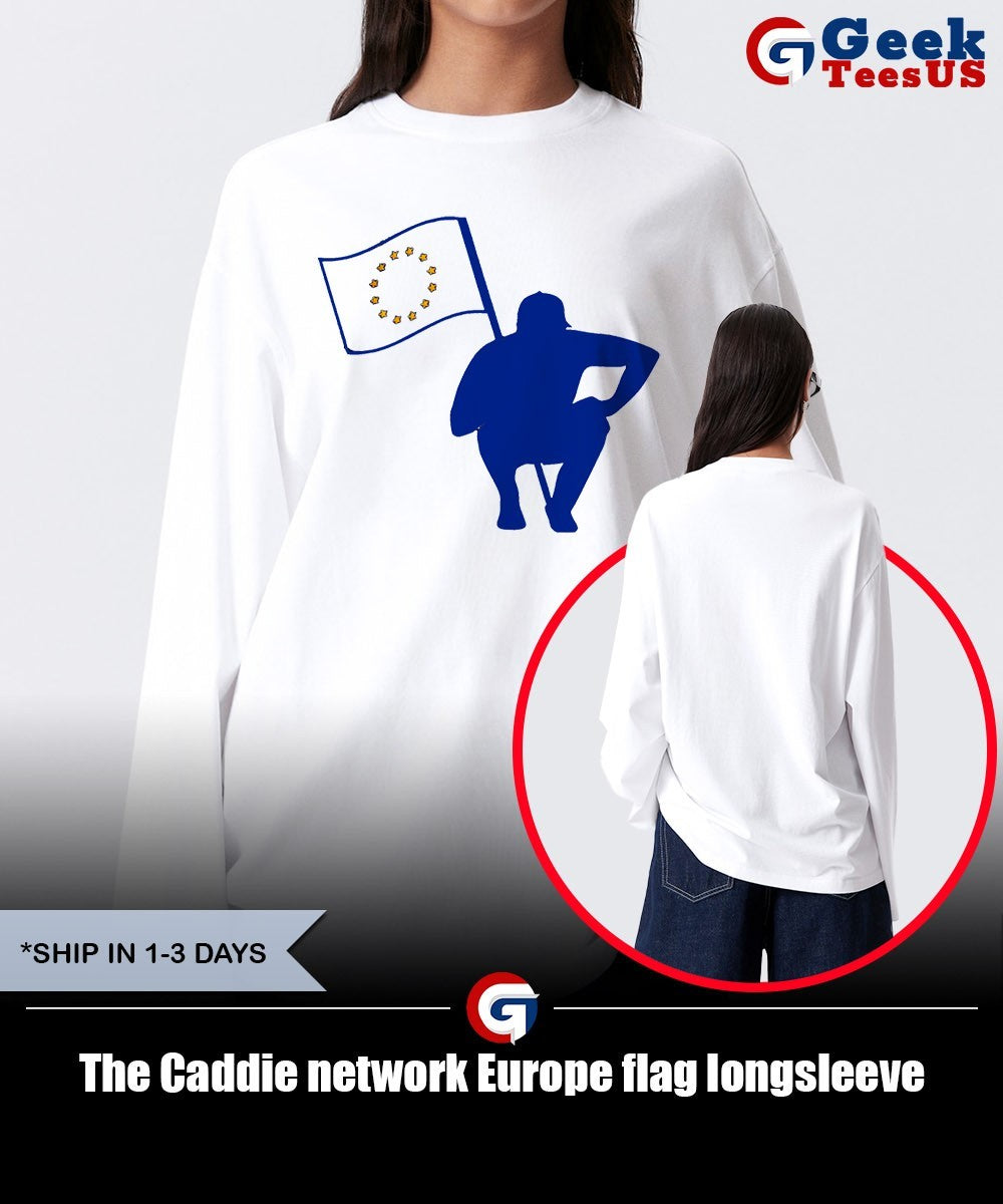 The Caddie network Europe flag shirt