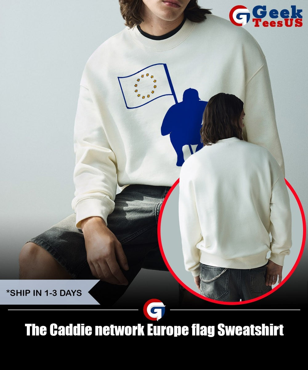 The Caddie network Europe flag shirt