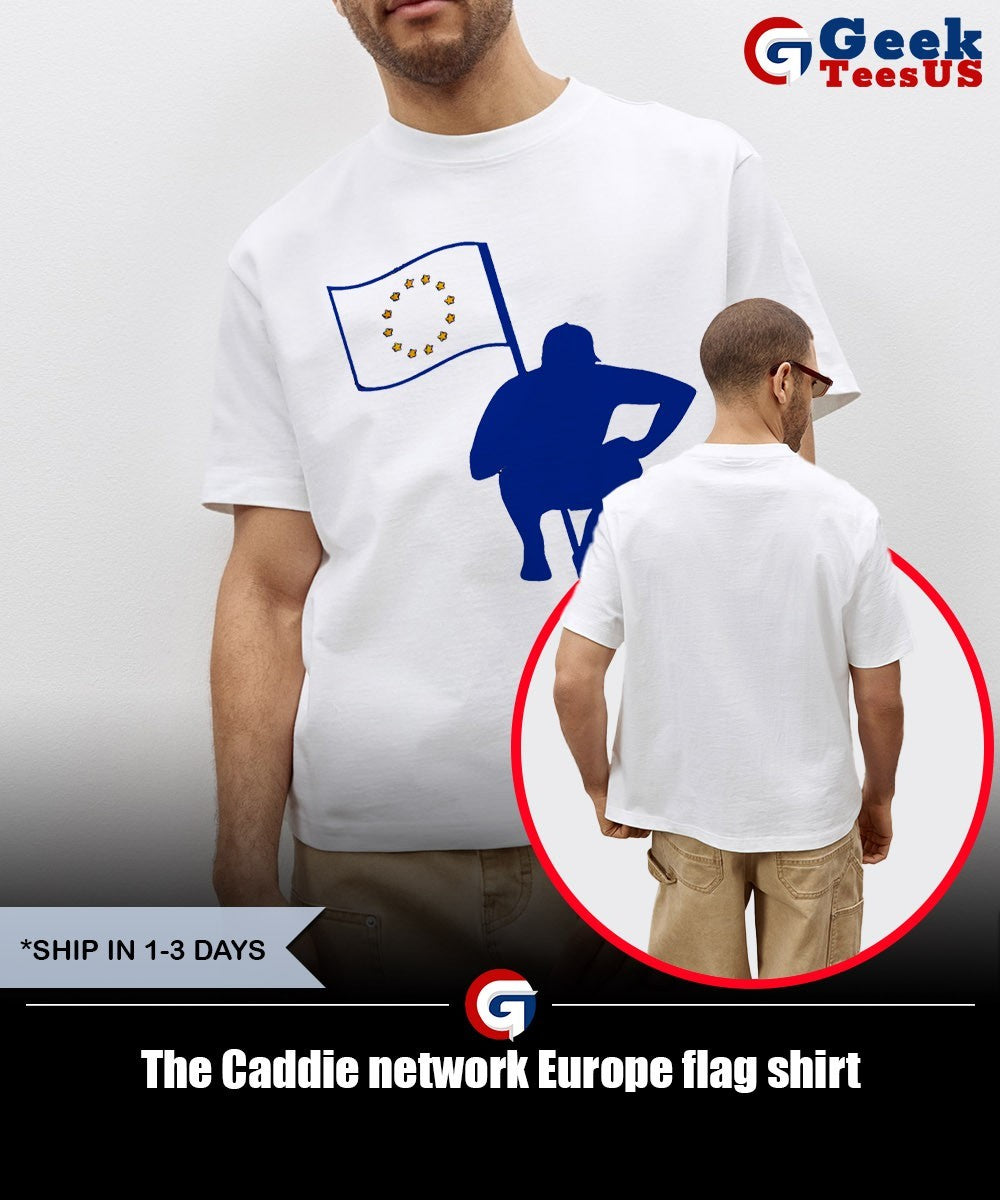 The Caddie network Europe flag shirt