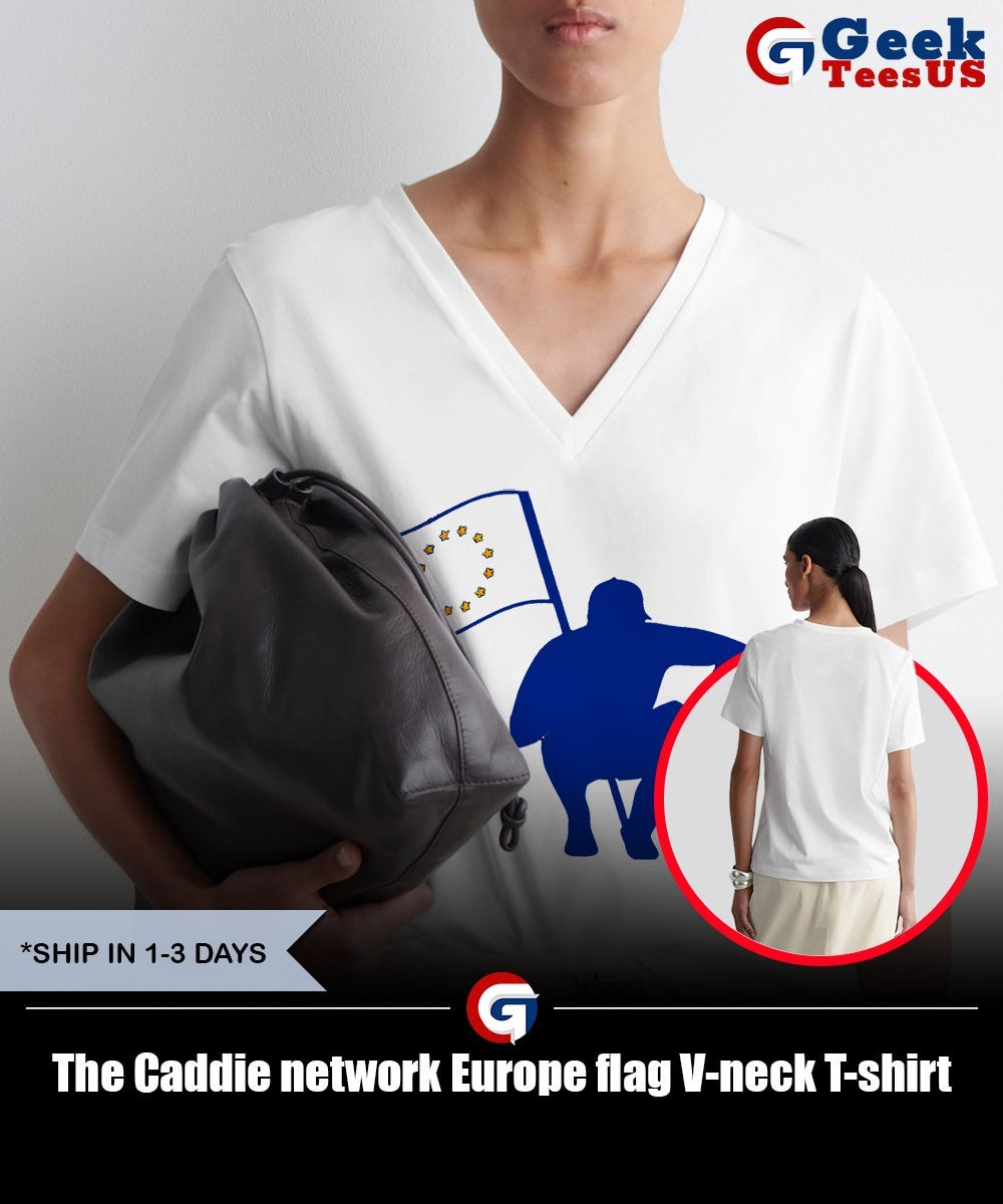 The Caddie network Europe flag shirt