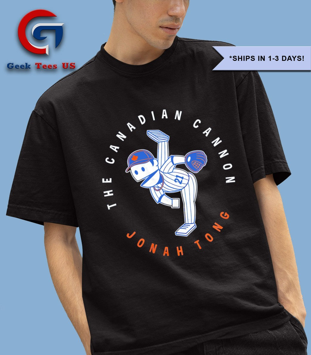 The Canadian Cannon Jonah Tong New York Mets baseball shirt