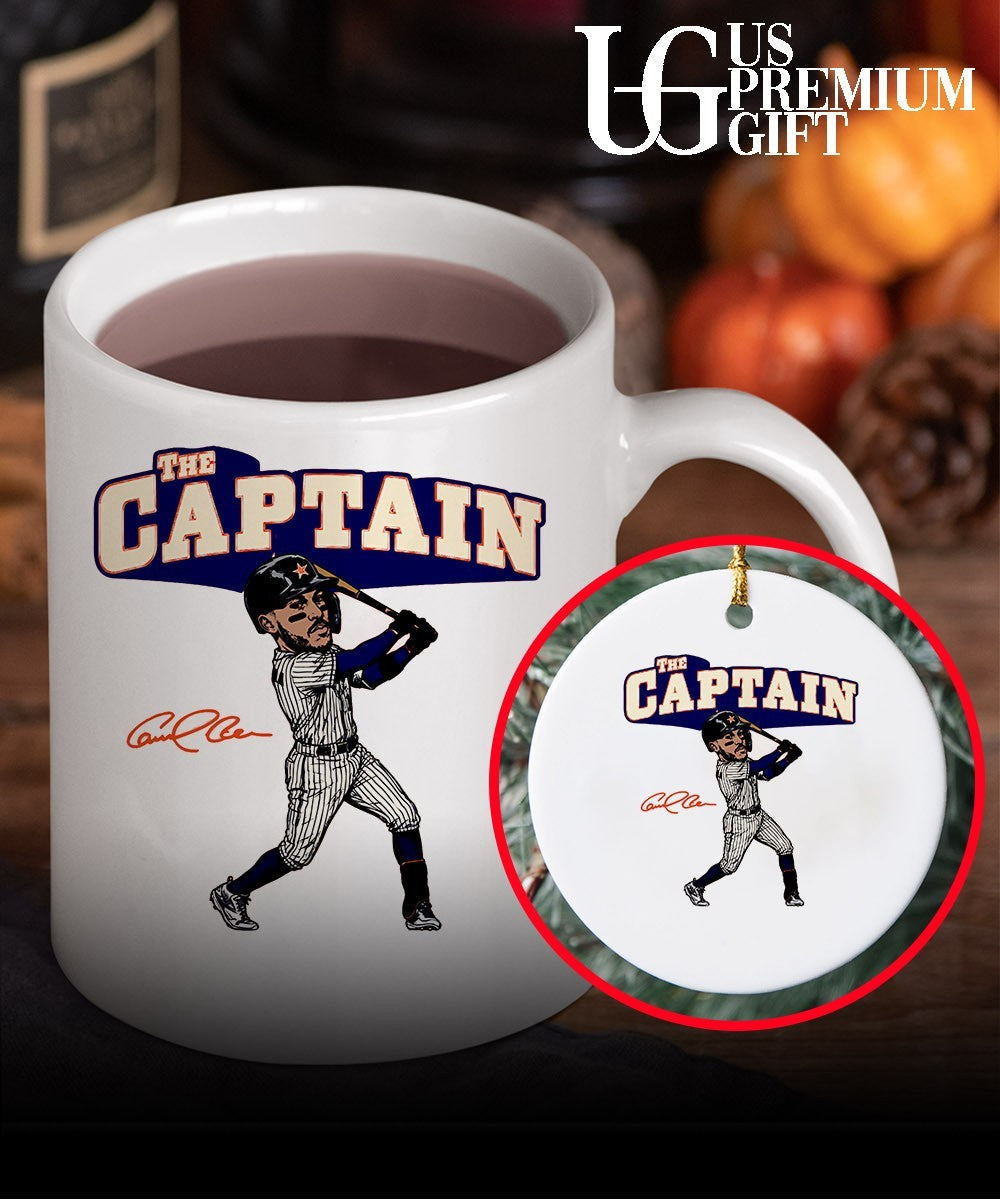 The Captain Carlos Correa Houston Astros baseball caricature signature shirt