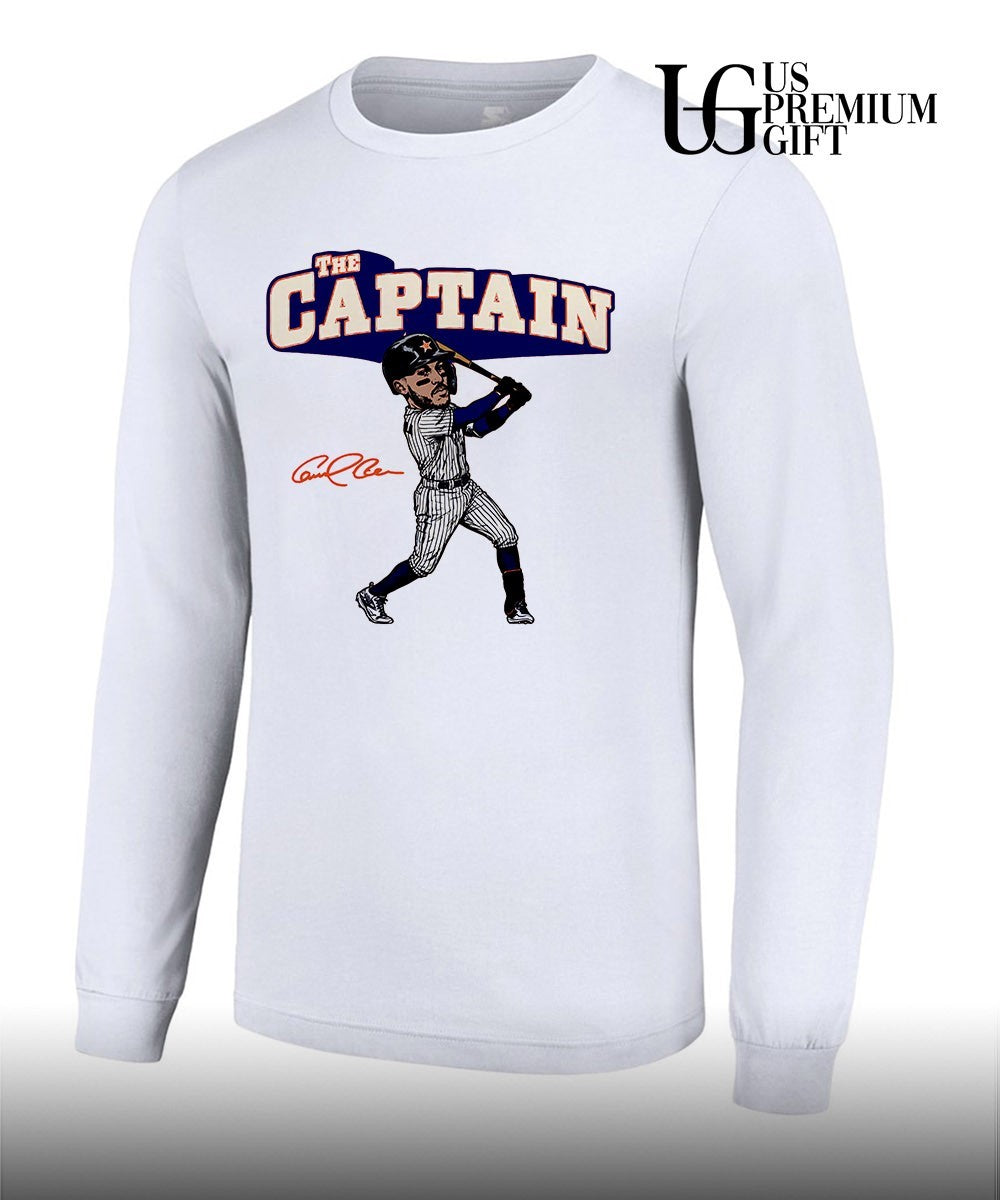 The Captain Carlos Correa Houston Astros baseball caricature signature shirt