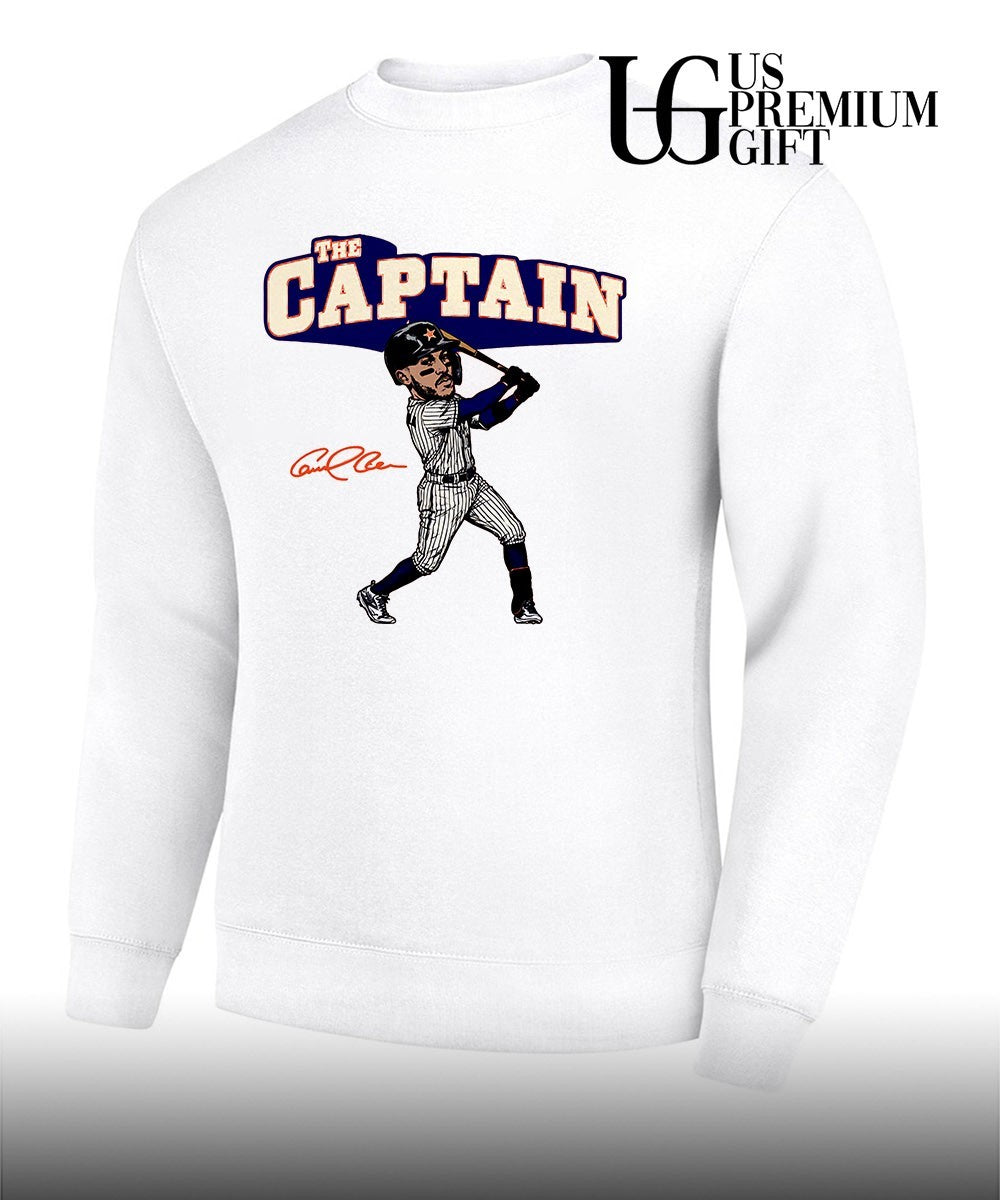 The Captain Carlos Correa Houston Astros baseball caricature signature shirt