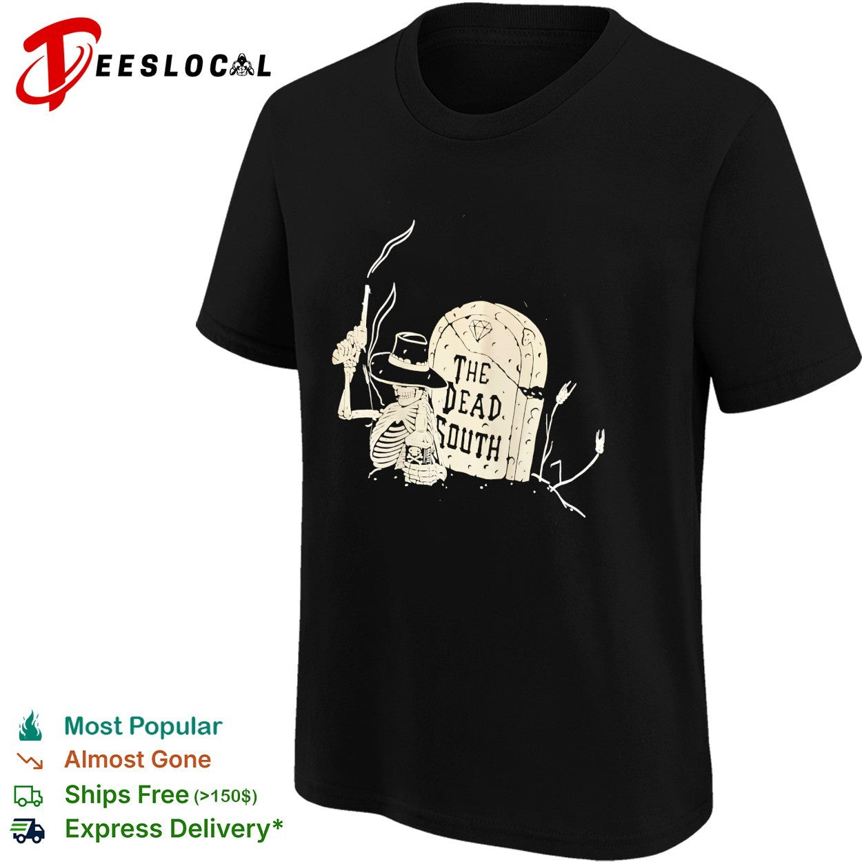 The Dead South tombstone gunslinger skeleton shirt