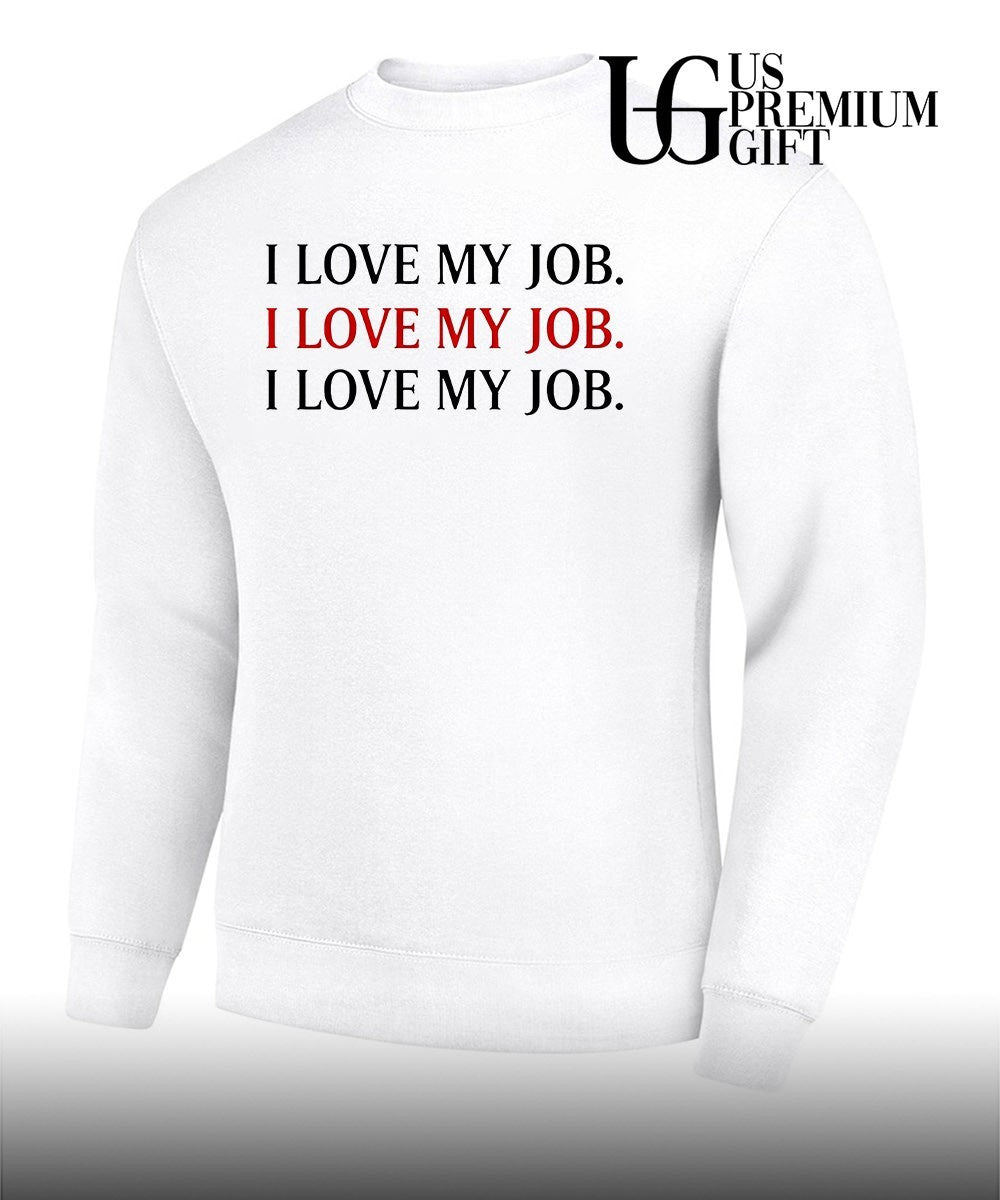 The Devil wearing I Love My Job shirt