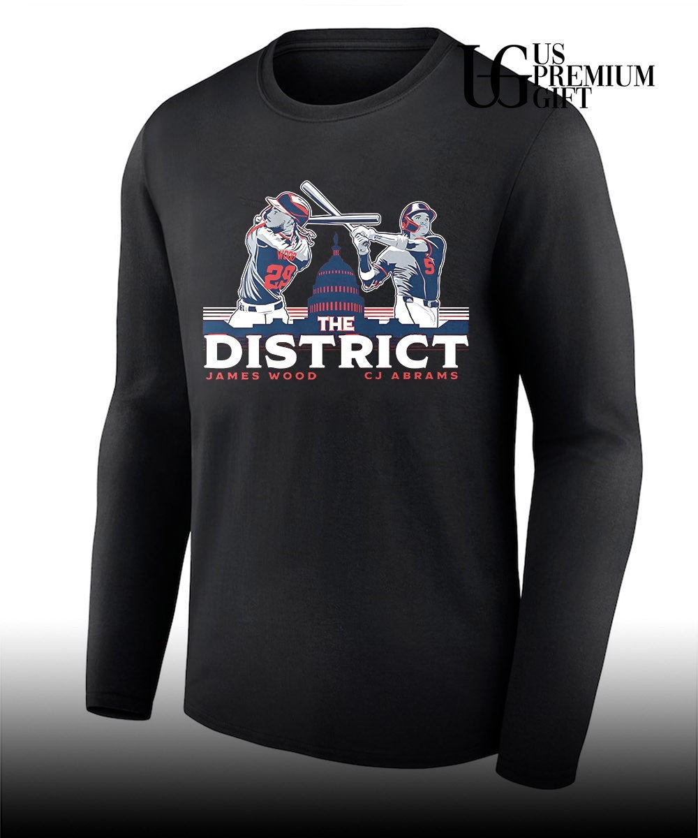 The District James Wood and CJ Abrams Washington Nationals baseball shirt