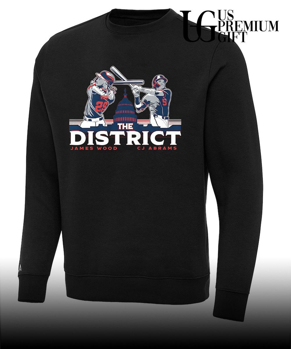 The District James Wood and CJ Abrams Washington Nationals baseball shirt