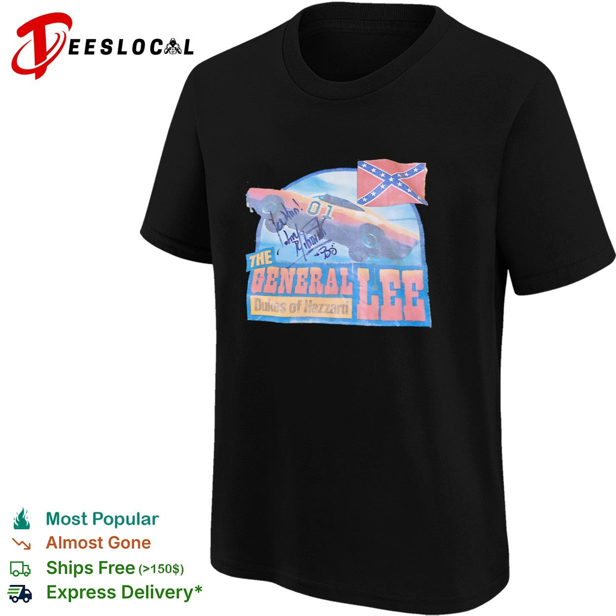 The General Lee Dukes of Hazzard John Schneider Bo Duke shirt