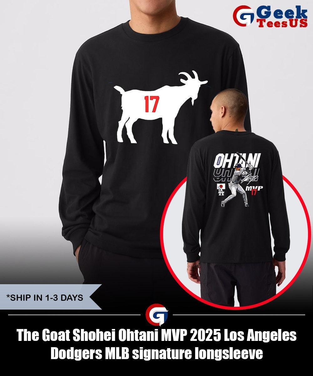 The Goat Shohei Ohtani MVP 2025 Los Angeles Dodgers MLB signature shirt
