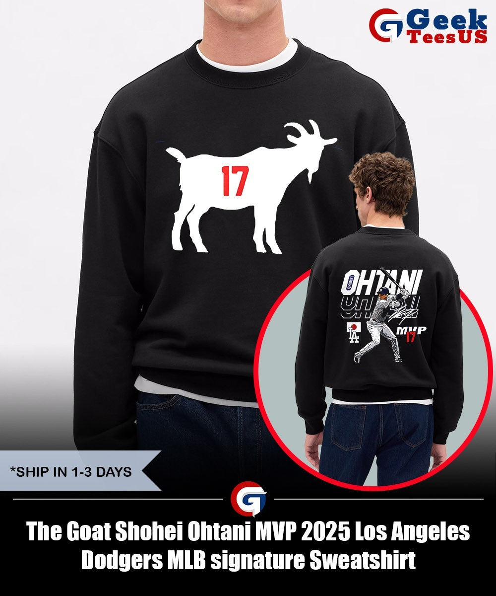 The Goat Shohei Ohtani MVP 2025 Los Angeles Dodgers MLB signature shirt