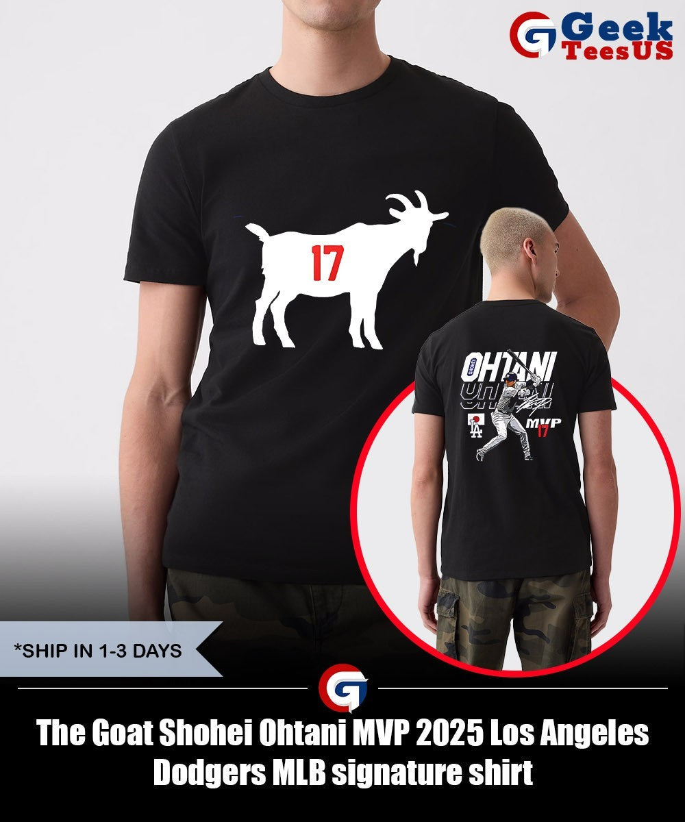 The Goat Shohei Ohtani MVP 2025 Los Angeles Dodgers MLB signature shirt