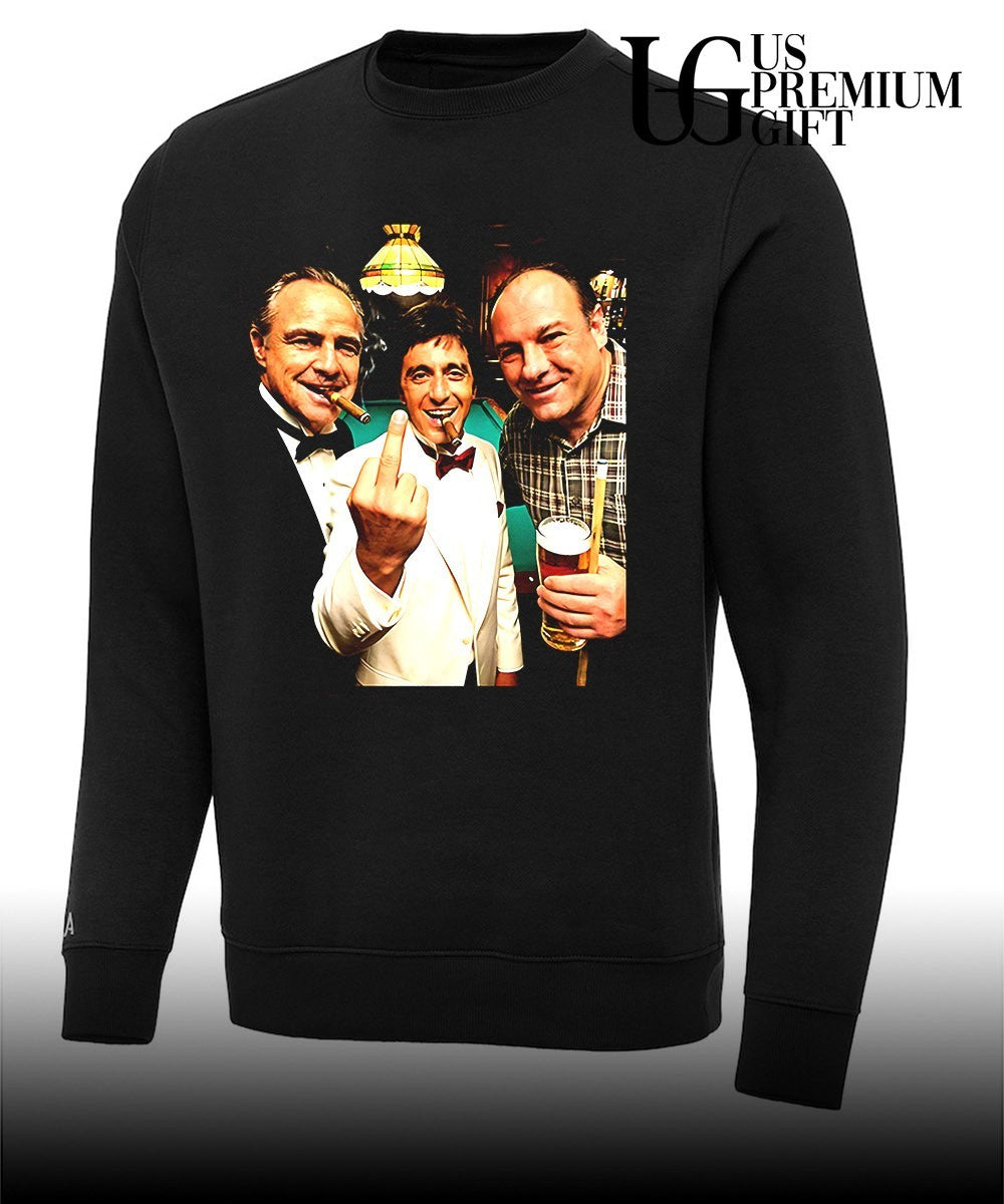The Godfather Scarface and Soprano’s Century Toast middle finger shirt
