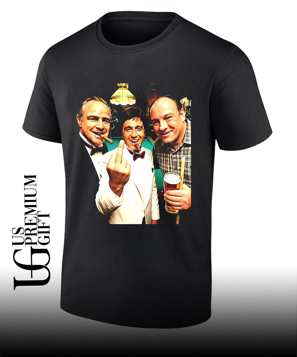 The Godfather Scarface and Soprano’s Century Toast middle finger shirt