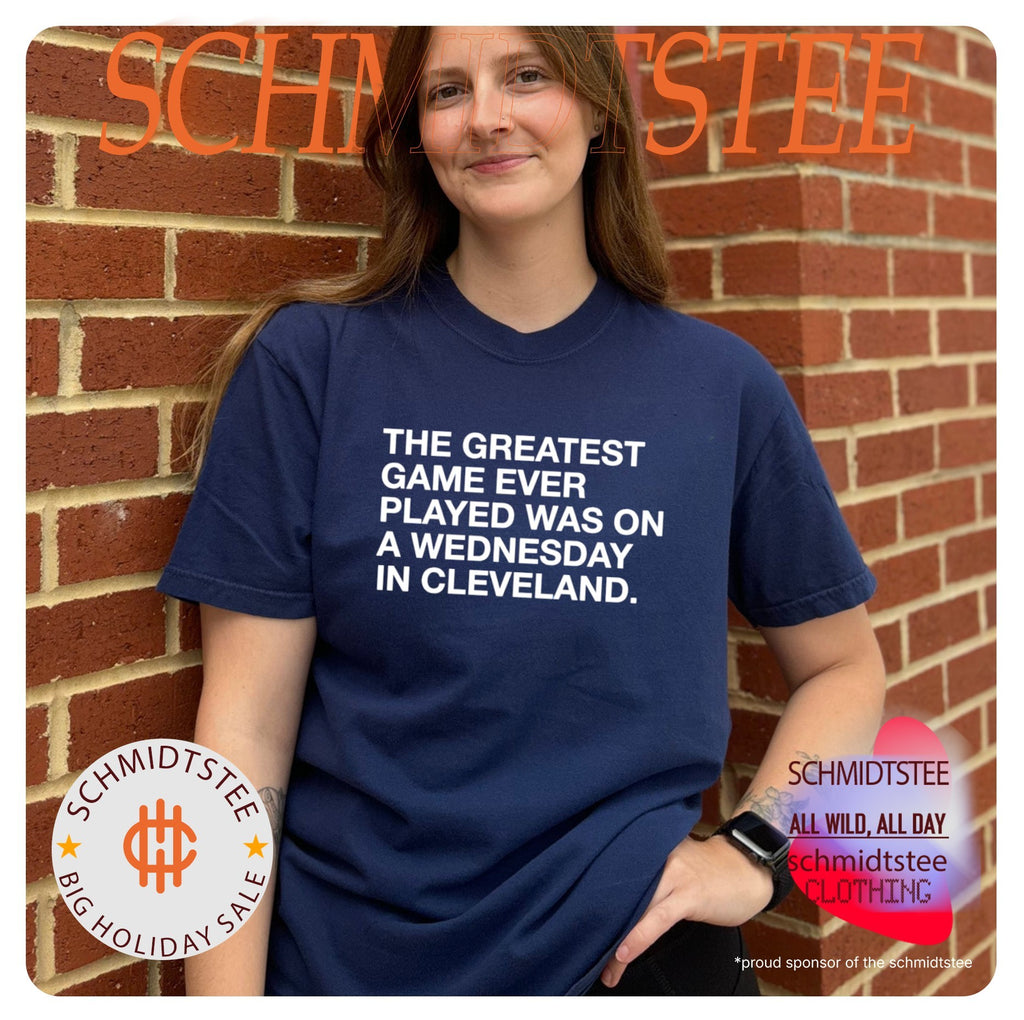 The Greatest Game Ever Played Was On A Wednesday In Cleveland Shirt