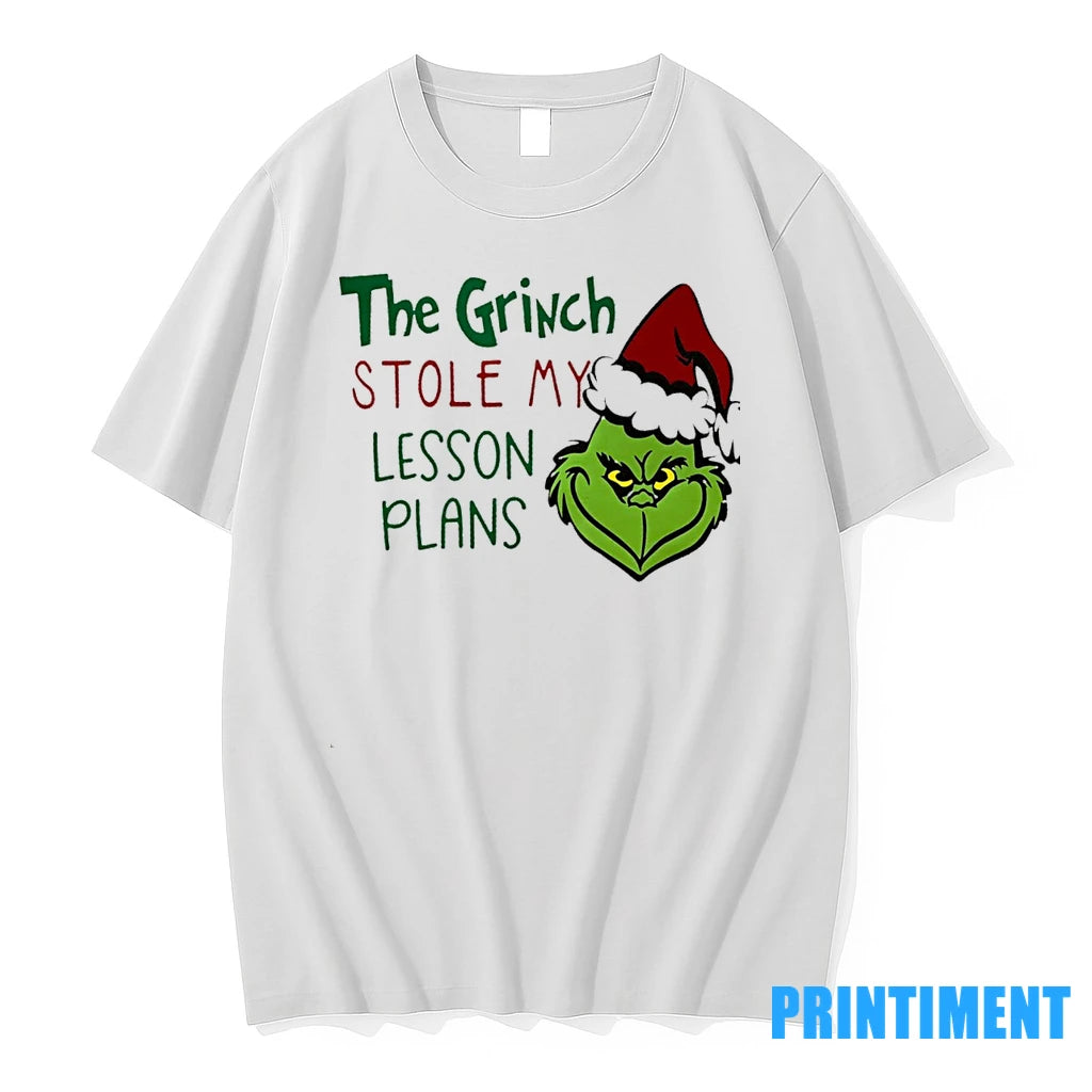 The Grinch Stole My Lesson Plans Christmas Tshirts Sweater
