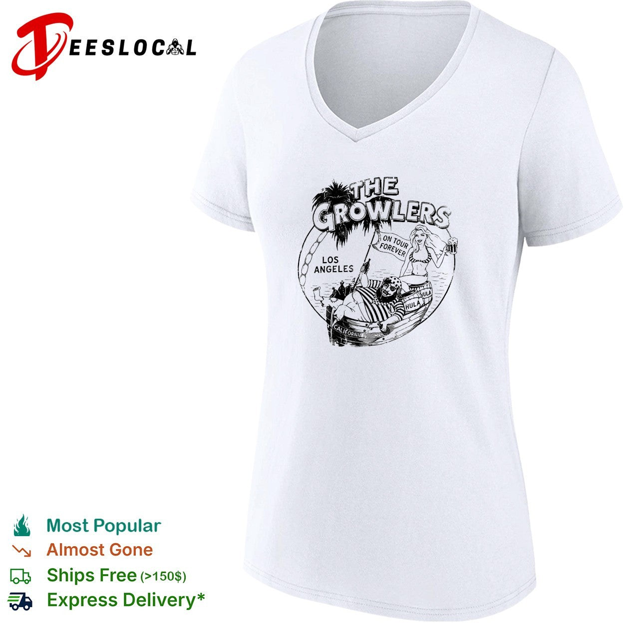The Growlers Los Angeles on tour forever pirate shirt