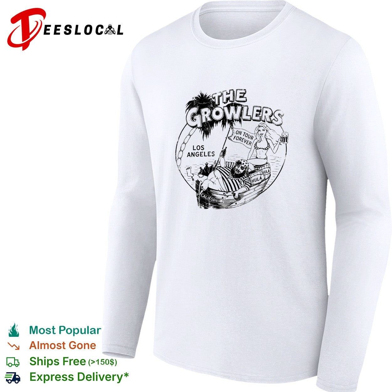 The Growlers Los Angeles on tour forever pirate shirt