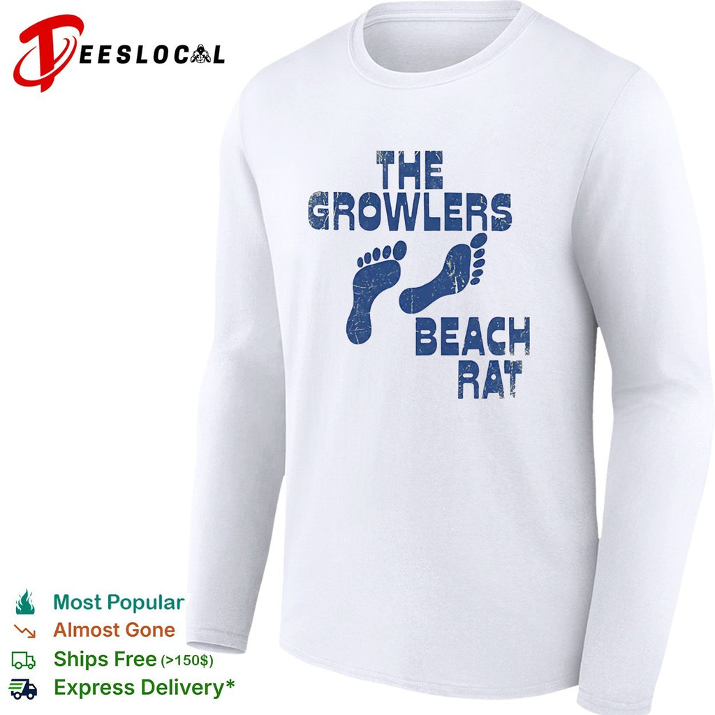 The Growlers beach rat footprints shirt