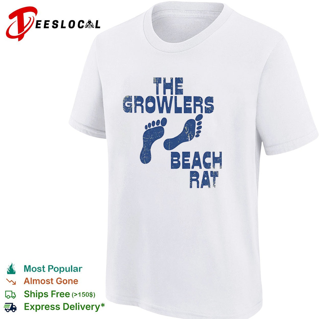 The Growlers beach rat footprints shirt