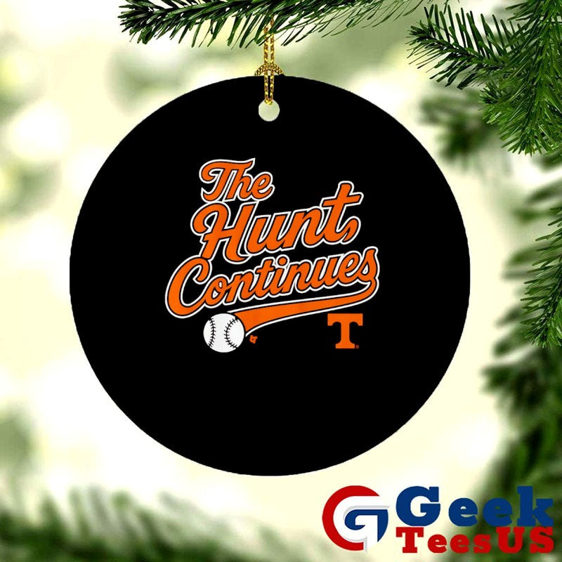 The Hunt Continues Tennessee Volunteers baseball 2025 MLB shirt