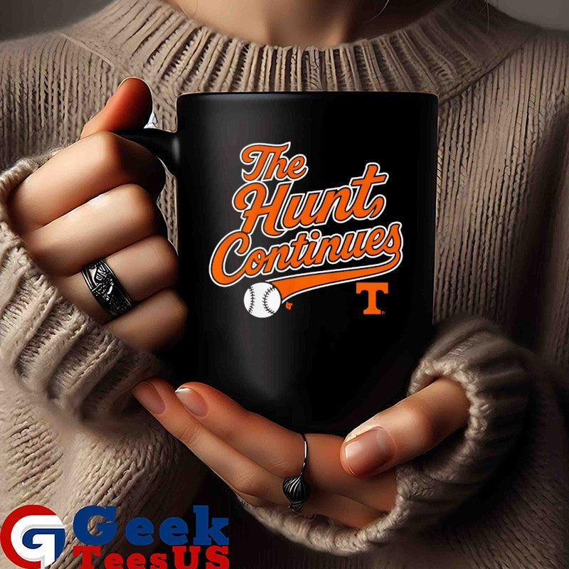 The Hunt Continues Tennessee Volunteers baseball 2025 MLB shirt