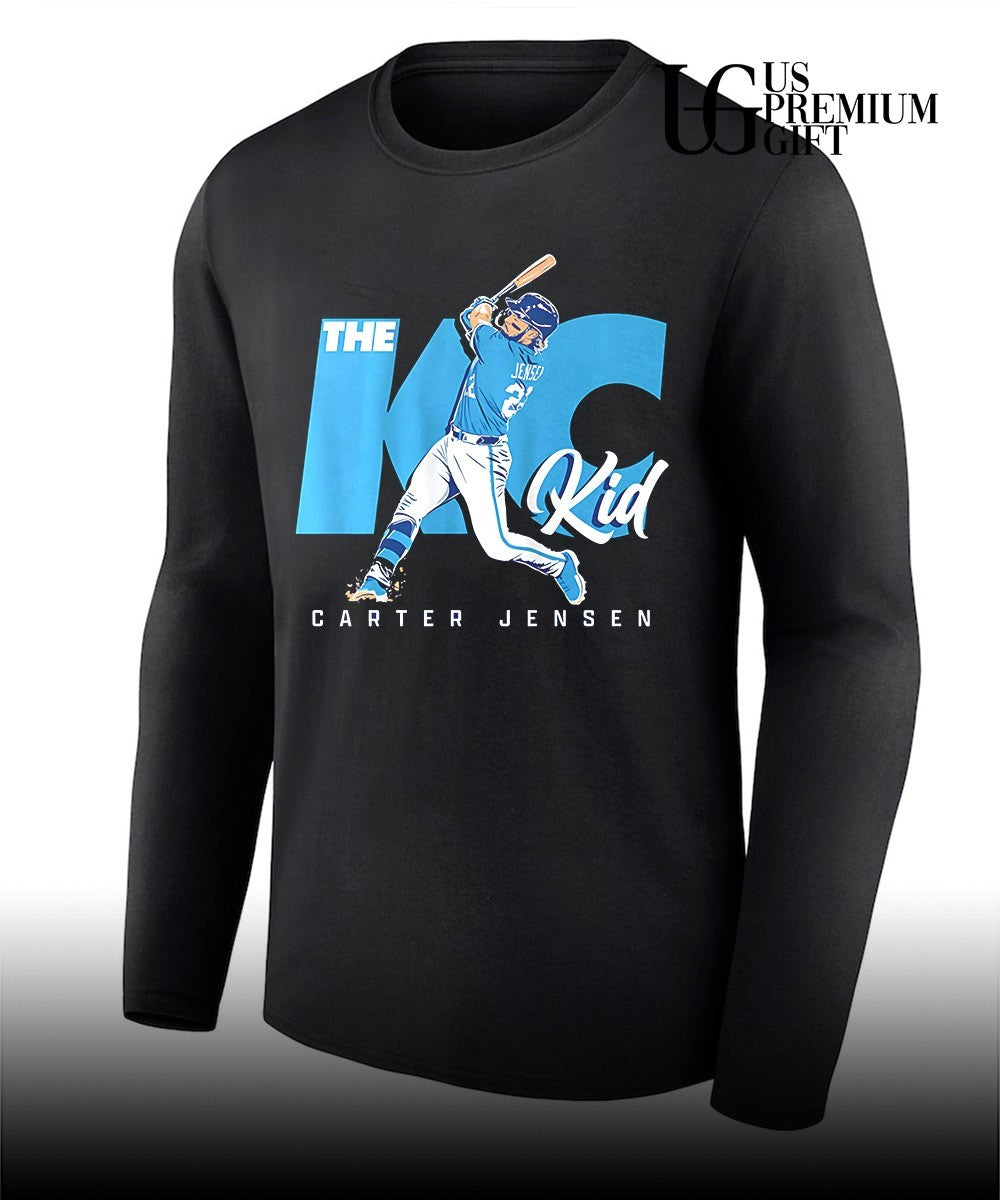 The KC Kid Carter Jensen Kansas City Royals baseball shirt
