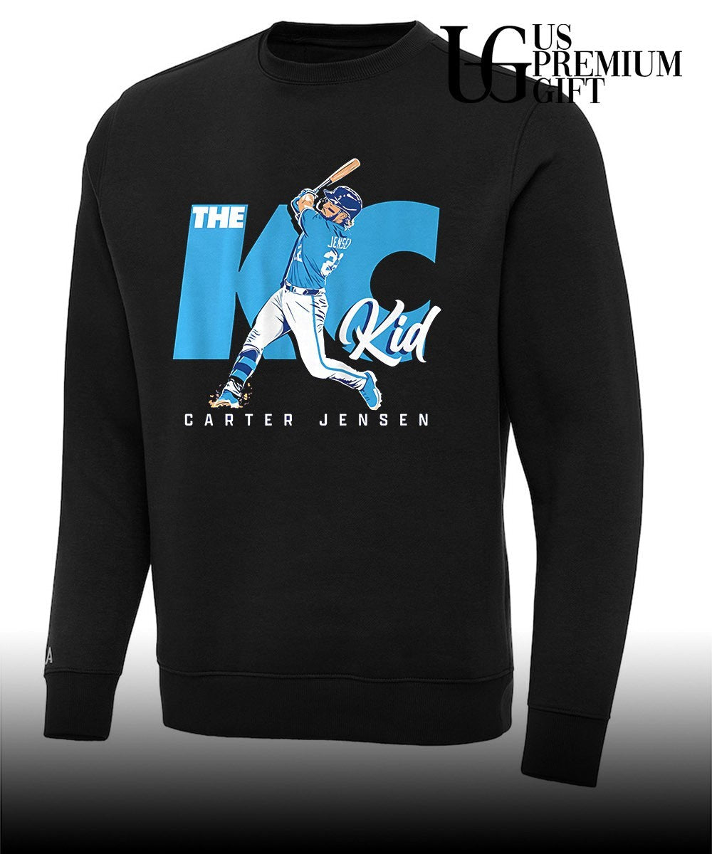 The KC Kid Carter Jensen Kansas City Royals baseball shirt
