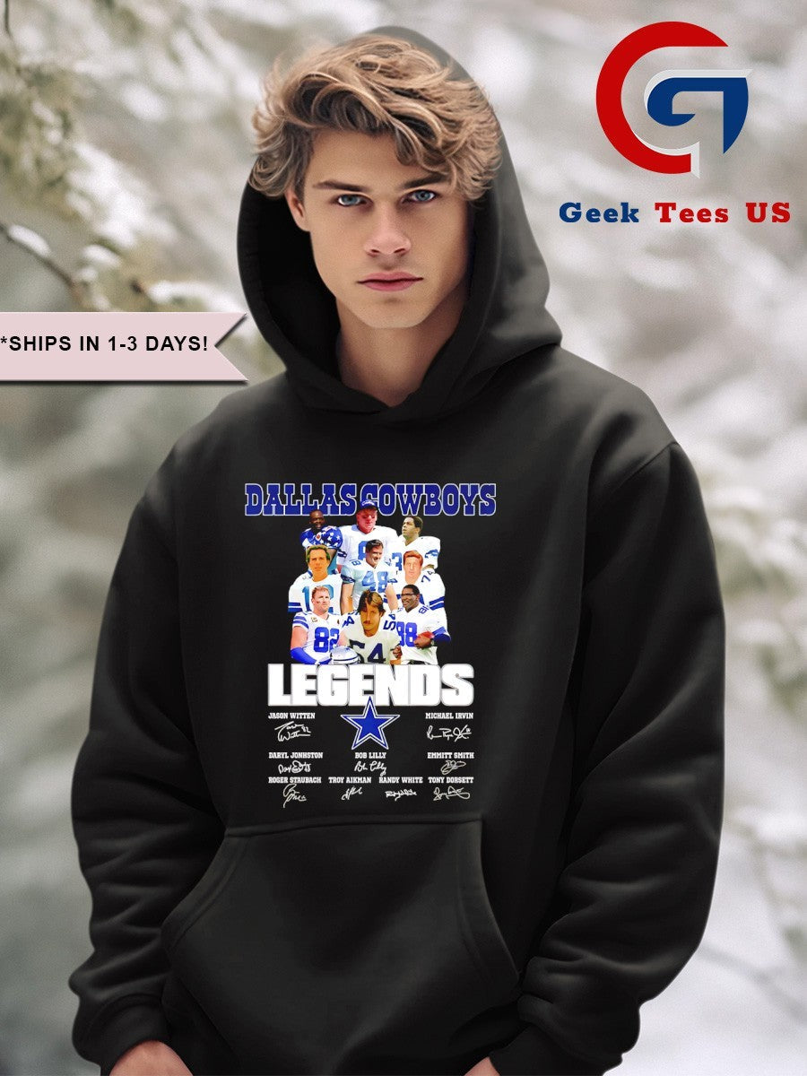The Legends Bob Lilly Michael Irvin Troy Aikam Randy White 2025 Dallas Cowboys football signature shirt