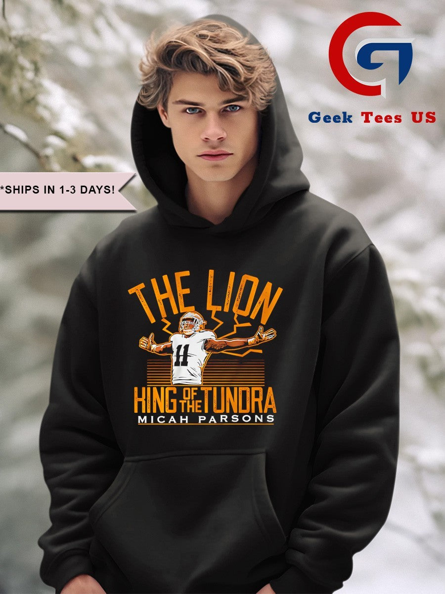 The Lion Micah Parsons King of the Tundra Green Bay Packers football signature shirt