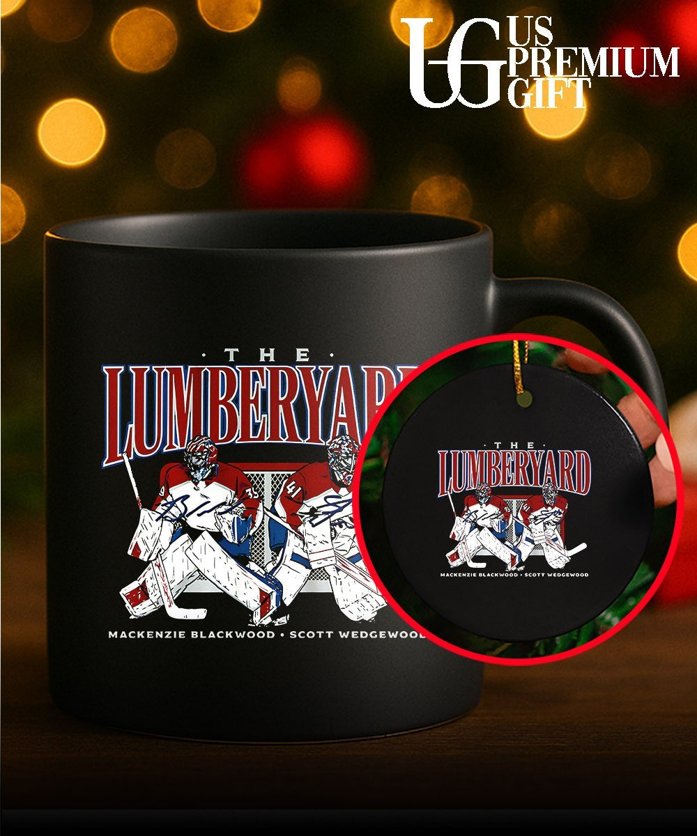 The Lumberyard Scott Wedgewood and Mackenzie Blackwood Colorado Avalanche hockey signature shirt
